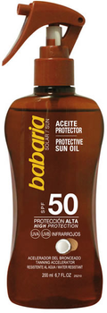 Olejek ochronny do opalania Babaria Coconut Protective Sun Oil SPF50 200 ml (8410412000642)