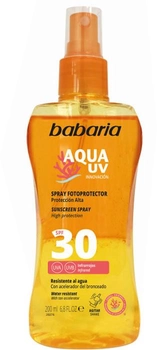 Spray do ochrony przeciwsłonecznej Babaria Sun Sunscreen Biphasic SPF30 Spray 200 ml (8410412490238)