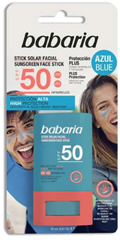 Krem do ochrony przeciwsłonecznej Babaria Sunscreen Face Stick SPF50 20 ml (8410412490276)
