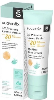 Сонцезахисний крем для дітей Suavinex My First Face Cream SPF30 50 мл (8426420072564)