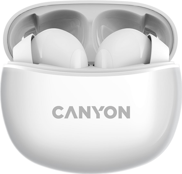 Słuchawki bezprzewodowe Canyon TWS-5 Białe(CNS-TWS5W)
