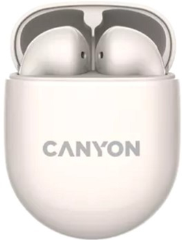 Słuchawki bezprzewodowe Canyon TWS-6 beżowe (CNS-TWS6BE)