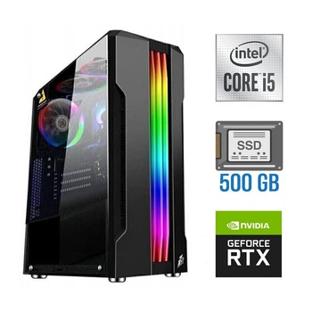 Игровой ПК Intel Core i5-10400F (6(12) ядер по 2.9-4.3 GHz) / 16GB DDR4 / 500GB SSD / GeForce RTX 4060, 8GB GDDR6, 128-bit