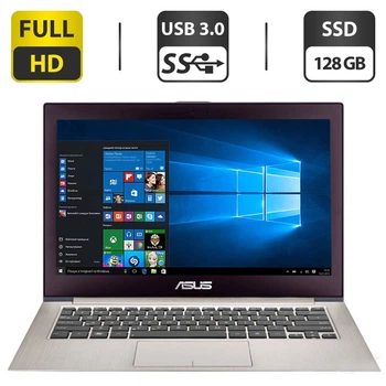 Ультрабук Asus ZenBook UX31A / 13.3" IPS / Intel Core i7-3517U (2(4) ядра по 1.9-3 GHz) / 4GB DDR3 / 128GB SSD / HD Graphics 4000 / WebCam / USB 3 б/у