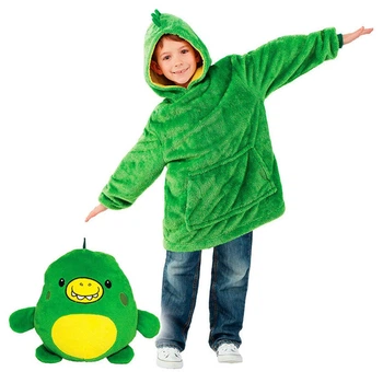 Дитяча толстовка-плед трансформер Huggle Pets Hoodie 50 х 70 см зелений (603HPHTLSTV) IS33