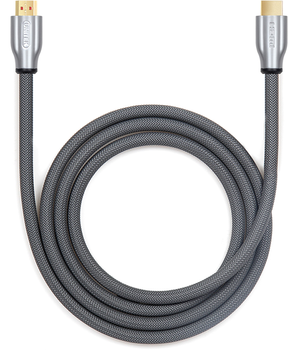 Kabel Unitek LUX HDMI 2.0 pleciony 1 m szary (Y-C136RGY)