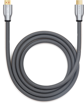 Kabel Unitek LUX HDMI 2.0 pleciony 3 m szary (Y-C139RGY)
