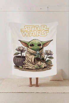 Плед STAR WARS Малыш Йода Звездные войны покрывало с 3D рисунком размер 80х100