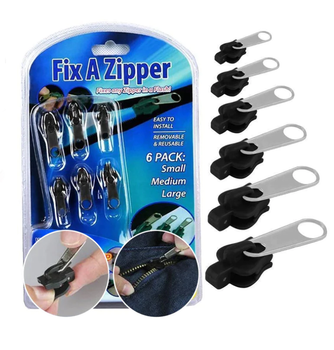 Універсальний набір для миттєвого ремонту блискавок Fix A Zipper Black