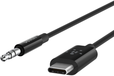 Kabel Belkin USB-C to 3.5 mm Audio Cable 1.8m Black (F7U079BT06-BLK)