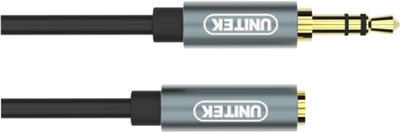 Kabel Unitek miniJack 3,5 mm (M) - 3,5 mm (F) 1 m Czarny (Y-C932ABK)