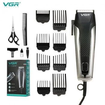 Машинка для стрижки волос VGR V 120 триммер электробритва для бороды от сети 3, 6, 9, 12, 16, 20 мм