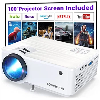 Мультимедийный домашний проектор Topvision T6 HD LED 7500 Лм с