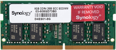 Оперативна пам'ять Synology SODIMM ECC DDR4-2666 8192MB (D4ES01-8G)