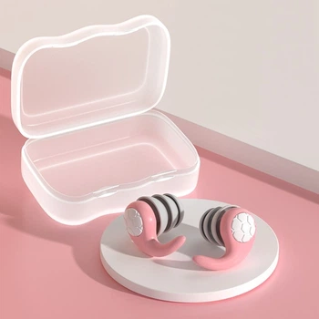 Беруши многоразовые для работы, отдыха, плавания, путешествий - Ball Pink (11029)