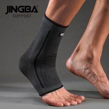 Эластичный бандаж на голеностопный сустав с 3D вязкой Jingba Support 9047A Black XL (U44004)