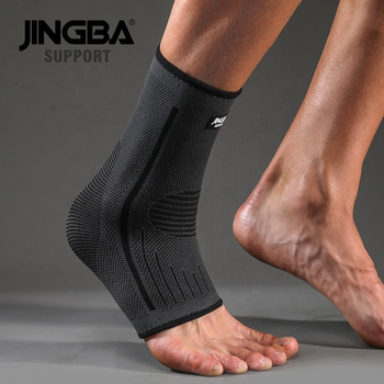 Эластичний бандаж на гомілкостопний суглоб з 3D в`язкою Jingba Support 9047A Black XL (U44004)