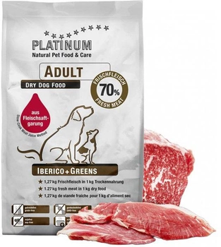 Karma półwilgotna dla psów Platinum iberico greens 5 kg z wieprzowiną (4260208740191)