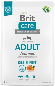 Karma sucha dla psów Brit care dog grain-free adult salmon 3 kg (8595602558841)