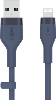 Kabel Belkin USB-A - Lightning Silikonowy 3 m Niebieski (CAA008BT3MBL)