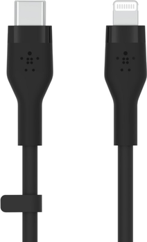 Kabel Belkin USB-C - Lightning Silikonowy 1 m Czarny (CAA009BT1MBK)