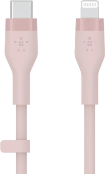 Kabel Belkin USB-C - Lightning Silikonowy 2 m Różowy (CAA009BT2MPK)