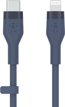 Kabel Belkin USB-C - Lightning Silikonowy 3 m Niebieski (CAA009BT3MBL)