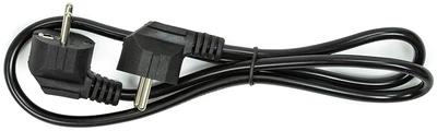 Сетевой кабель PowerPlant 1 м, 3x1.5 мм2, 10 А (two male plugs) (EX610518)