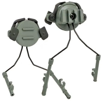 Адаптер, кріплення для активних навушників на шолом 19-22мм, затискний, комплект