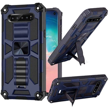 Чохол Shockproof Shield для Samsung Galaxy S10e/G970 бампер протиударний з підставкою Blue