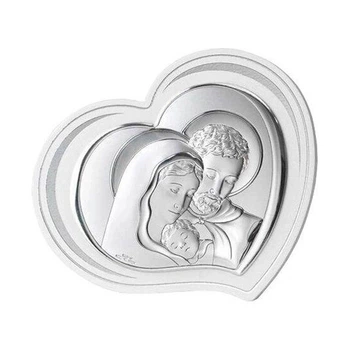 Ікона срібна Valentі Свята Родина (11 х 8 см) 81296 2L