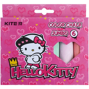 Крейда кольорова 6шт. KITE HK21-073 Hello Kitty JUMBO /HK21-073/