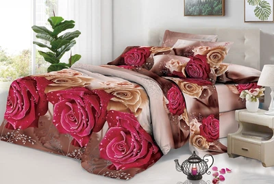 Євро комплект постільної білизни Vital - Textile Бязь 3D Premium 200х220 см (BPe-276-00)