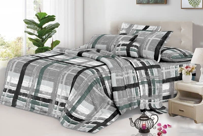 Євро комплект постільної білизни Vital - Textile Бязь 3D Premium 200х220 см (BPe-261-00)