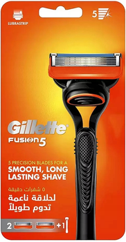 Станок для гоління чоловічий Gillette Fusion5 з 2 змінними картриджами (7702018866946)