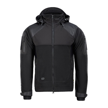 Флисовая тактическая куртка M-Tac Norman Windblock Fleece Black мужская M, Военная демисезонная куртка черная