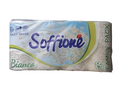 Папір туалетний Soffione BIANCO SOFFIONE 3 шари 16 рулону (117768)