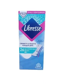 Щоденні прокладки Libresse Daily Fresh подовжені плюс 26 шт.