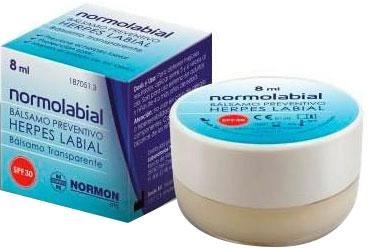 Бальзам для губ Normon Normolabial Balsamo Herpes Labial SPF30 Tarro 8 мл (8435232340198)