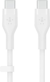 Kabel Belkin USB-C - USB-C 2.0 Silikonowy 2 m Biały (CAB009BT2MWH)