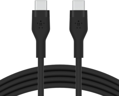 Kabel Belkin USB-C - USB-C 2.0 Silikonowy 3 m Czarny (CAB009BT3MBK)