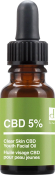 Олія для обличчя Dr. Botanicals CBD 5 Clear Skin Youth 15 мл (7061284987695)