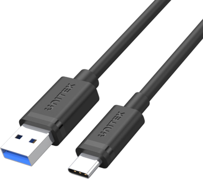 Kabel Unitek USB 3.1 typ A - typ C MM 0,5 m Czarny (Y-C491BK)