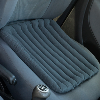 Масажна подушка водія - на сидіння авто з лушпинням гречки для профілактики геморою 37х42см Olvi