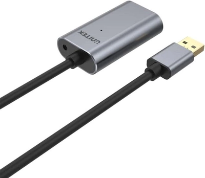 Кабель-подовжувач Unitek USB 2.0 20m AM/AF Premium + DC (Y-274)