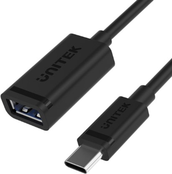 Adapter Unitek USB-C to USB-A M/F 10Gbps 60 W (C476BK-1M)