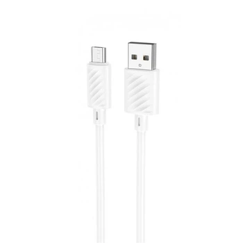 Кабель HOCO X88 USB - Micro USB (2.4A) (1M) Білий