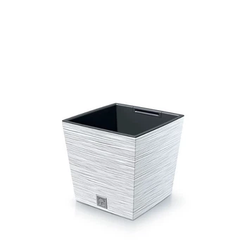 Горшок для цветов Prosperplast Furu Square Low 30см Белый