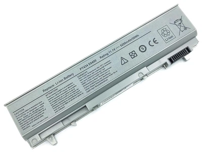 Батарея для Dell PT434 Latitude E6400, E6500, E6410, E6510 (PT435) (11.1V 5200mAh 58Wh) Silver (67617)