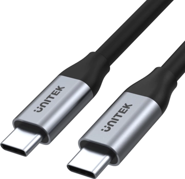 Kabel Unitek USB-C – USB-C4K 60 Hz 20 V/5 A 2 m Czarny (C14091ABK)